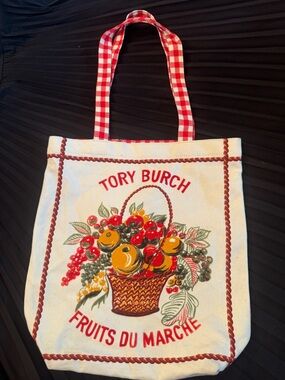 Tory Burch Fruits Du Marche Canvas Tote Bag